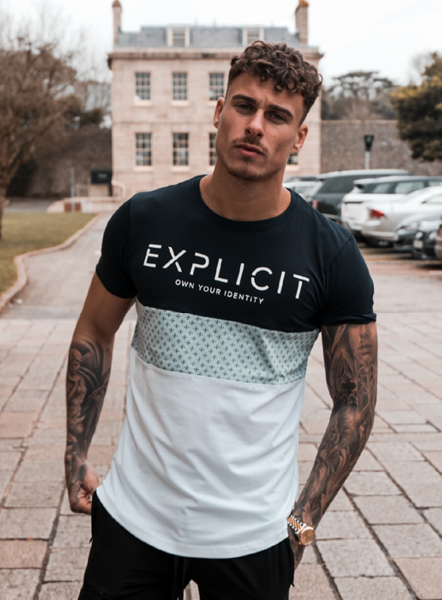 Explicit Minak Tee -Blue/Navyk