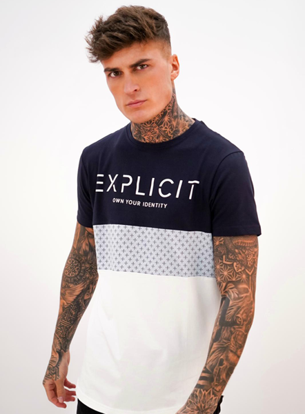 Explicit Minak Tee -Blue/Navyk