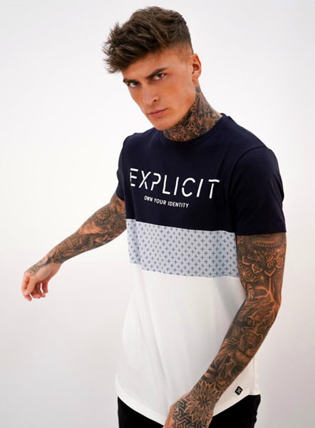 Explicit Minak Tee -Blue/Navyk