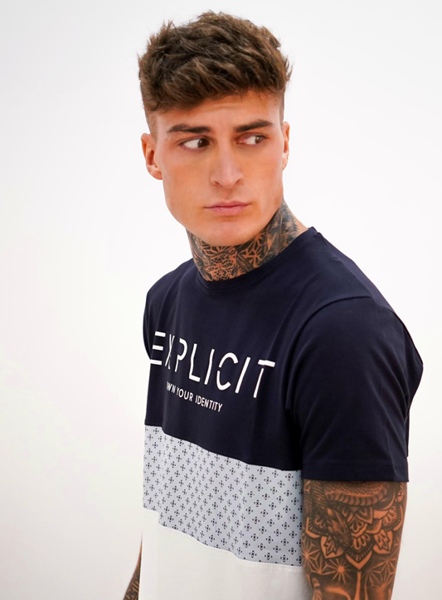 Explicit Minak Tee -Blue/Navyk