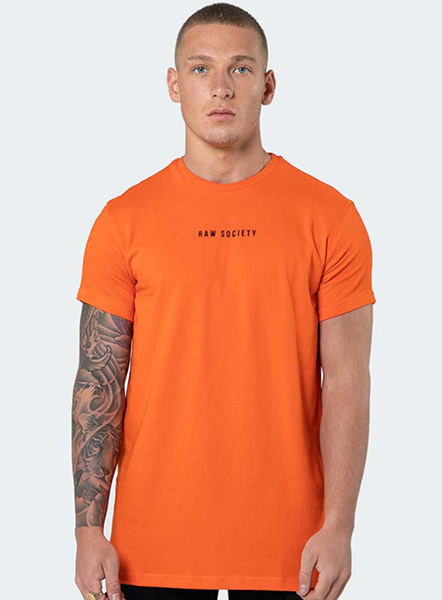 Signature Short-Sleeved Crew Neck T-Shirt - Luxury Orange