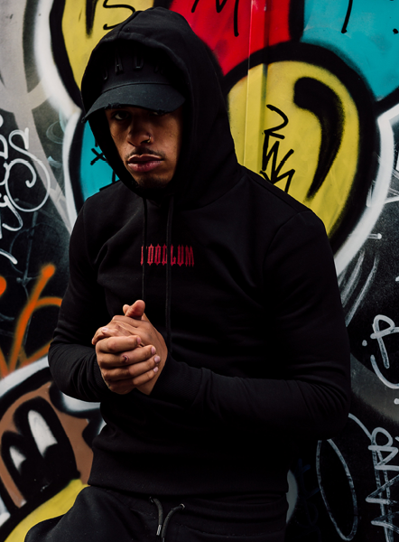 Core Hoodie - Black/Red