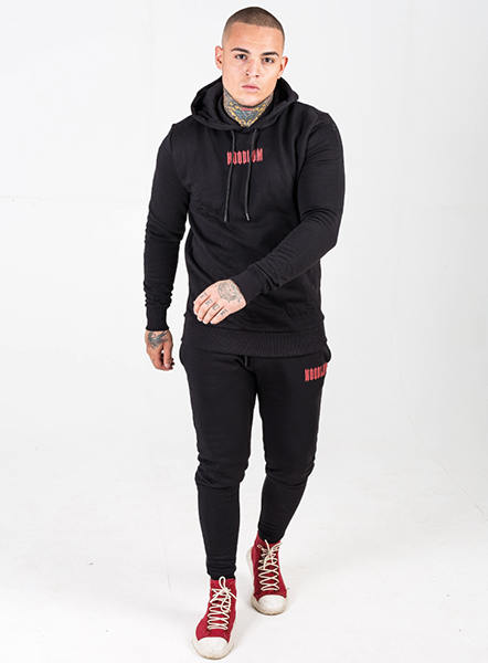 Core Hoodie - Black/Red